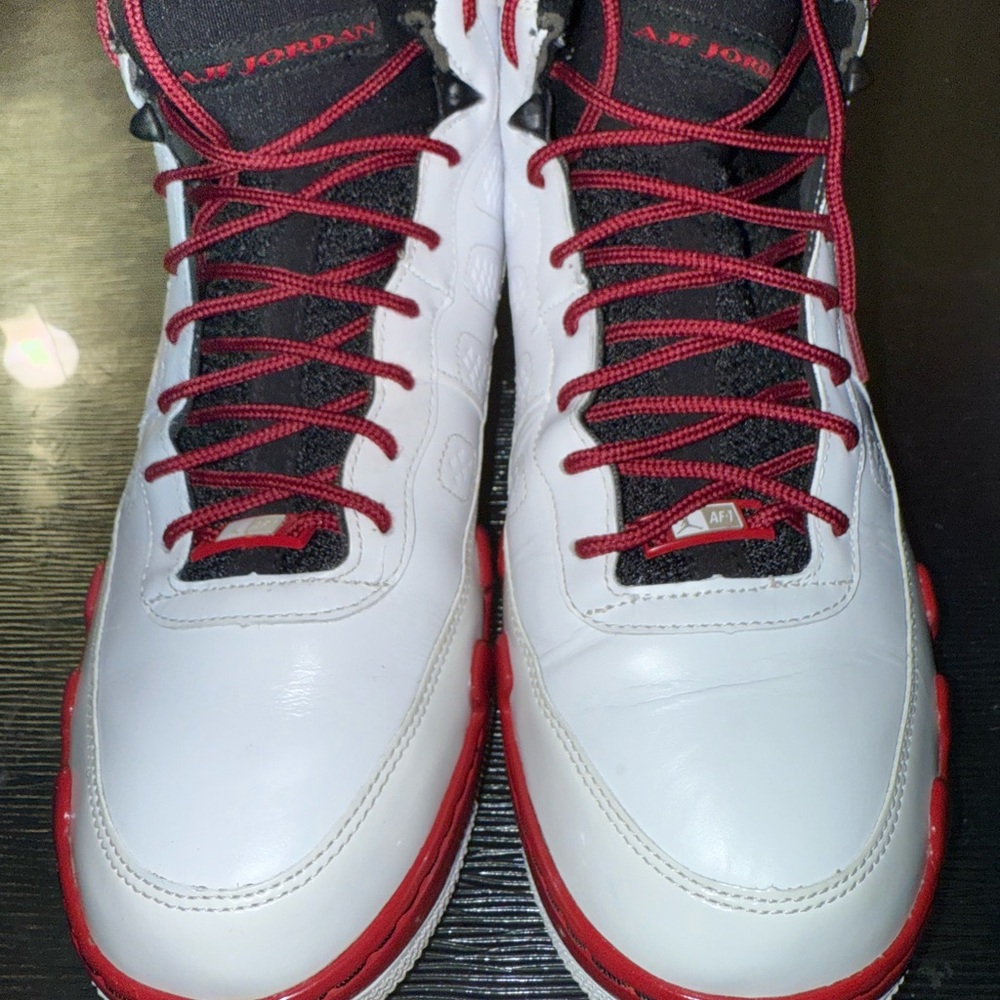 Jordan Men's Sneakers in White and Red Air Jordan fusion nine 2016